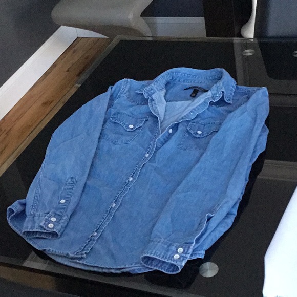 Victoria Secret Jean Shirt! - Picture 2 of 2